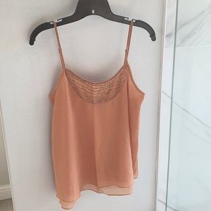 Women’s Peach Beaded Tank Top
